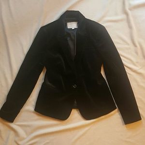 Banana Republic Black Velvet Blazer